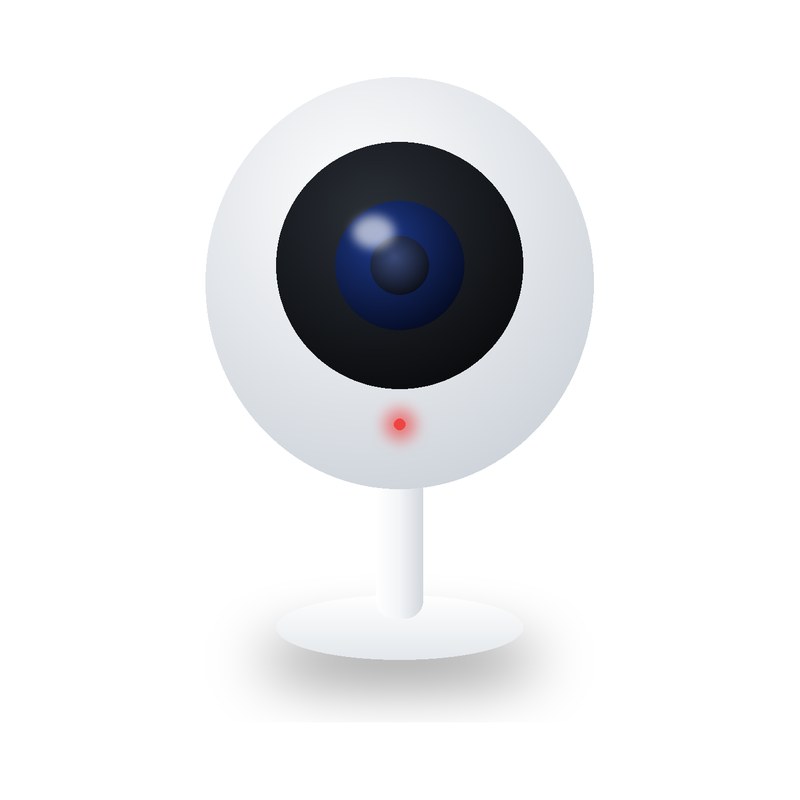 Cámara de seguridad WiFi interior 2K con visión nocturna y detección de personas