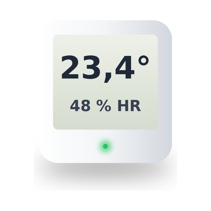 Sensor de temperatura y humedad Zigbee con pantalla de tinta electrónica