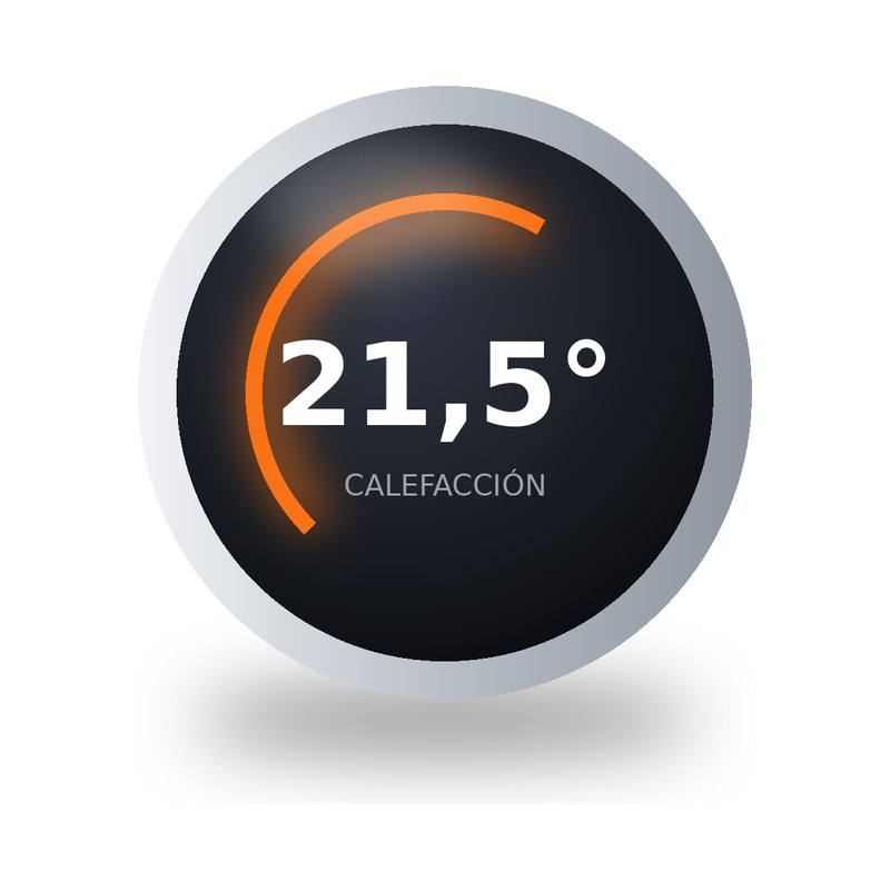 Termostato inteligente WiFi para caldera, con pantalla táctil y programación semanal